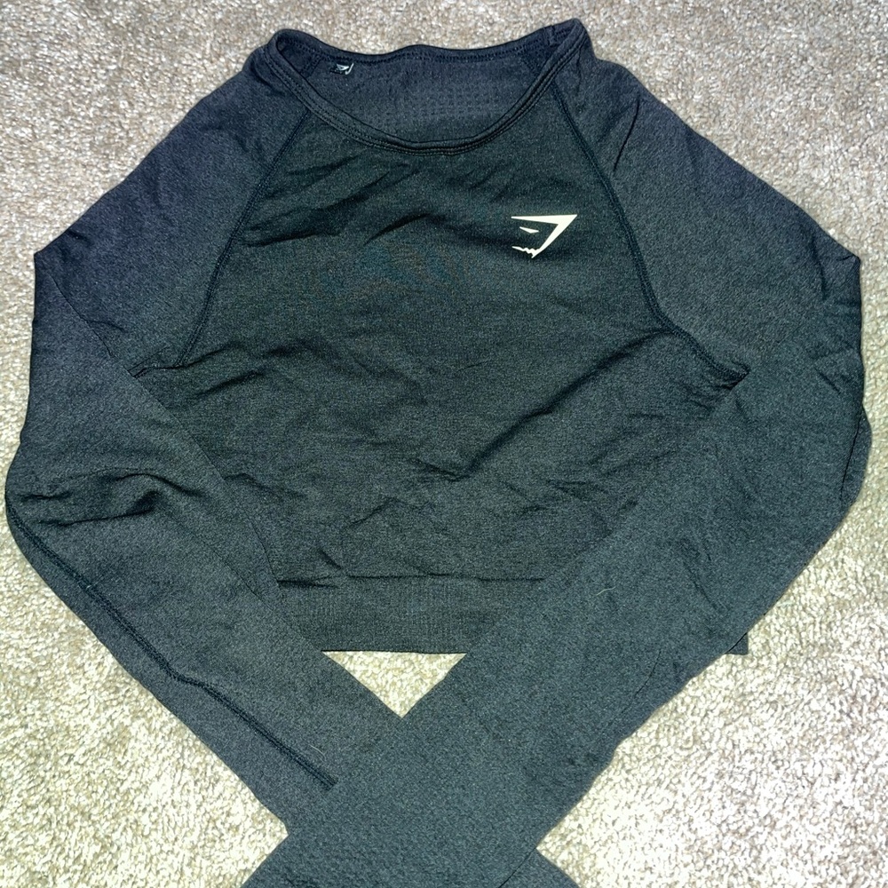 XS Cropped Long Sleeve Top